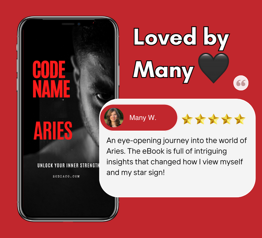 "5-star customer reviews of the Aries Zodiac eBook, highlighting positive feedback and astrology insights. Digital astrology eBook for Aries."