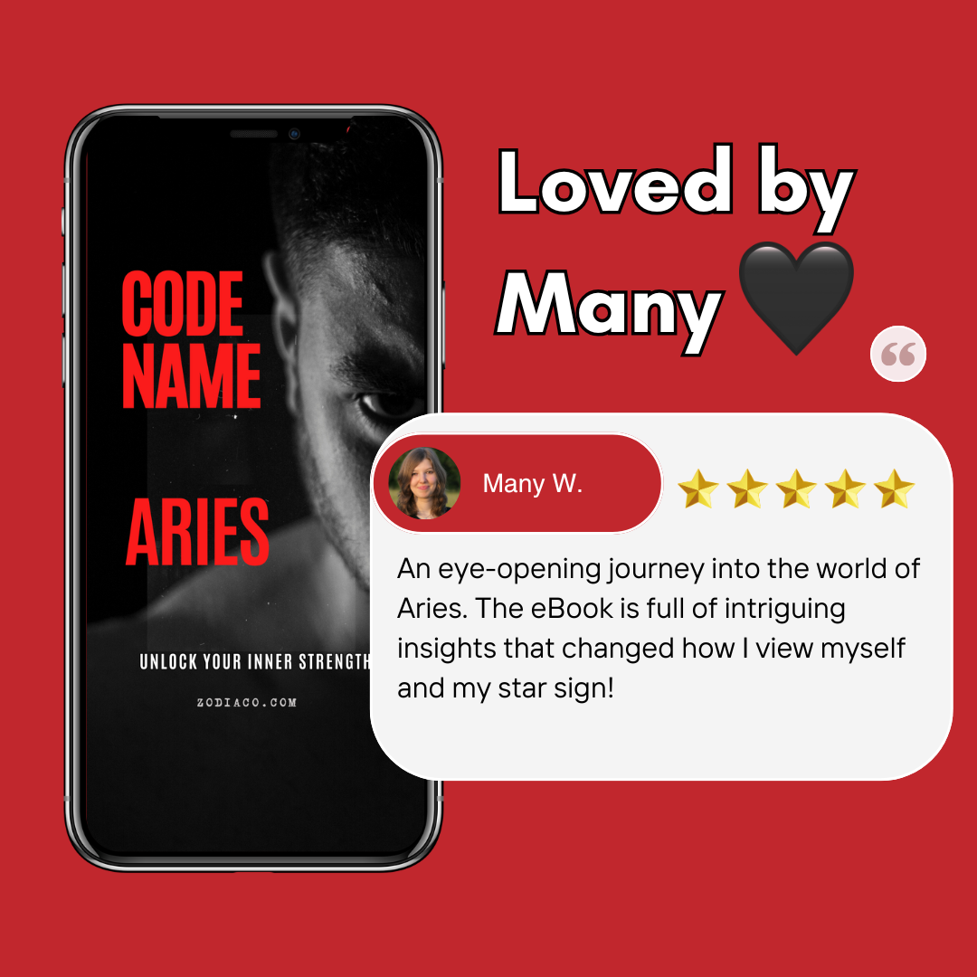 "5-star customer reviews of the Aries Zodiac eBook, highlighting positive feedback and astrology insights. Digital astrology eBook for Aries."