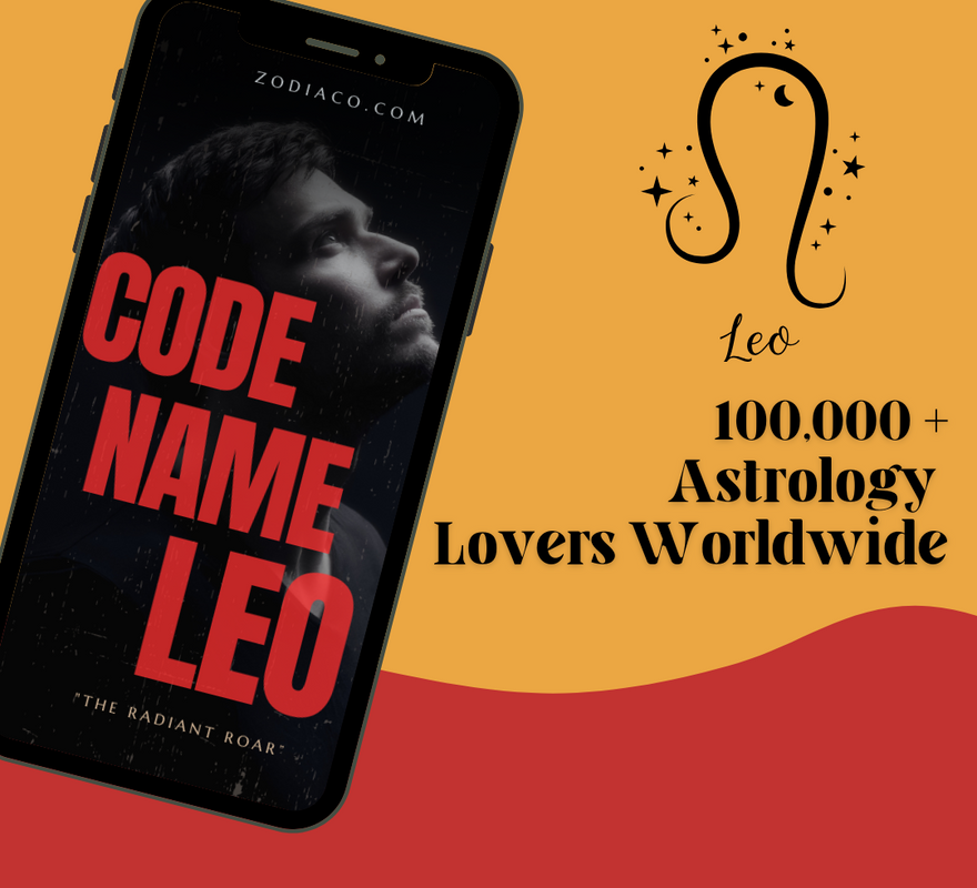 "Graphic showing ‘100,000+ Astrology Lovers Worldwide’ badge alongside the Leo Zodiac eBook cover. Digital astrology eBook for Leo."