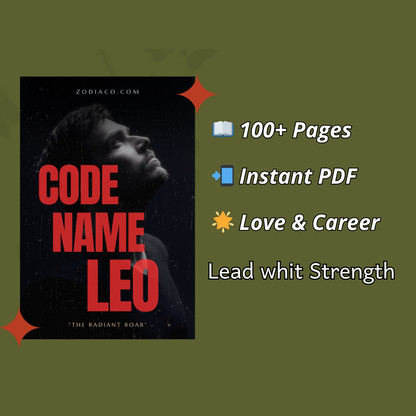 "Infographic showing key features of the Leo Zodiac eBook: 100+ pages, instant PDF download, and astrology guidance. Digital astrology eBook for Leo."
