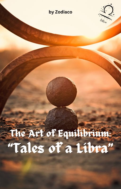  "eBook cover for 'Tales of Libra', featuring a balanced scale, the symbol of Libra, set against a harmonious and aesthetic background. The design captures Libra's essence of balance, justice, and beauty, using soft, pastel colours and elegant decorative elements. The typography is sophisticated and refined, complementing the overall theme of harmony and equilibrium characteristic of the Libra sign."