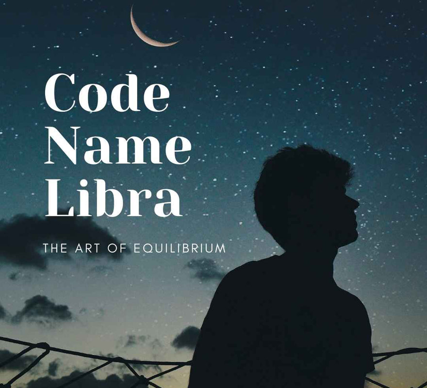  "eBook cover for 'Code Name: Libra', featuring a balanced scale, the symbol of Libra, set against a harmonious and aesthetic background. The design captures Libra's essence of balance, justice, and beauty, using soft, pastel colours and elegant decorative elements. The typography is sophisticated and refined, complementing the overall theme of harmony and equilibrium characteristic of the Libra sign."