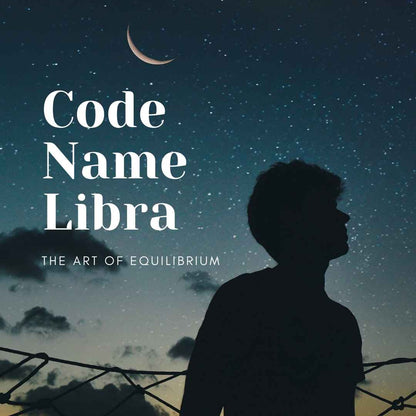  "eBook cover for 'Code Name: Libra', featuring a balanced scale, the symbol of Libra, set against a harmonious and aesthetic background. The design captures Libra's essence of balance, justice, and beauty, using soft, pastel colours and elegant decorative elements. The typography is sophisticated and refined, complementing the overall theme of harmony and equilibrium characteristic of the Libra sign."