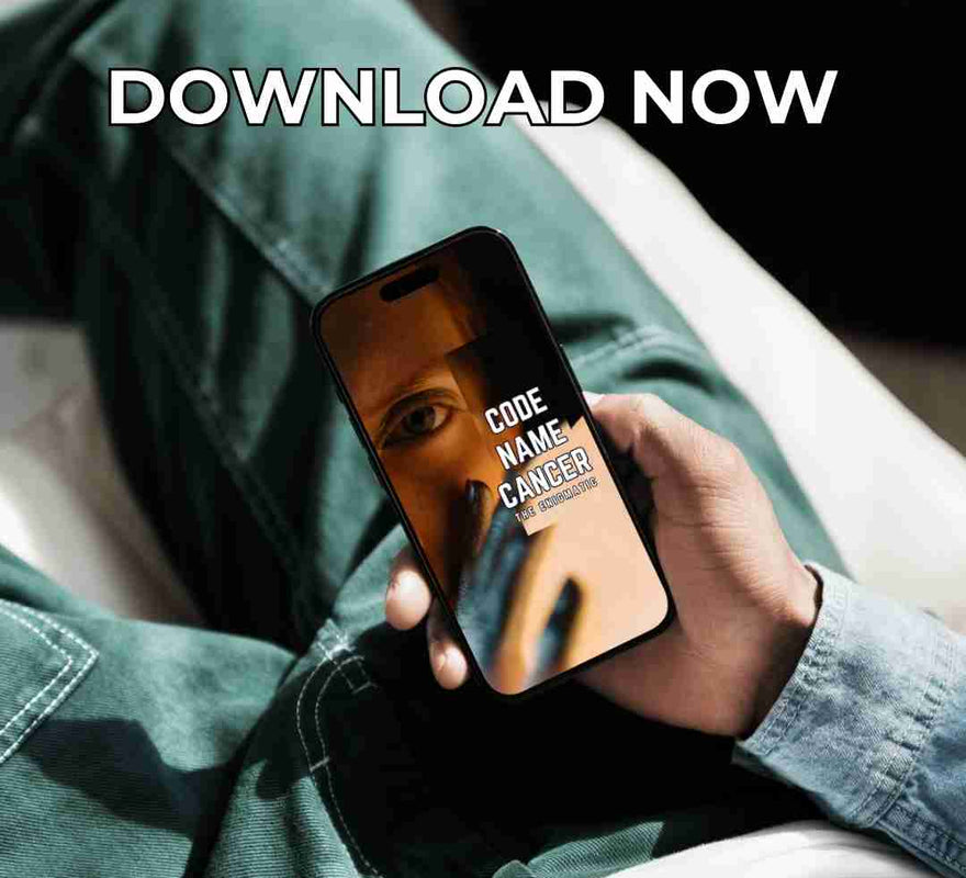An image of a smartphone displaying the cover of an Cancer zodiac sign ebook. The cover is vibrant and detailed, and the caption below indicates the book is available for immediate download.