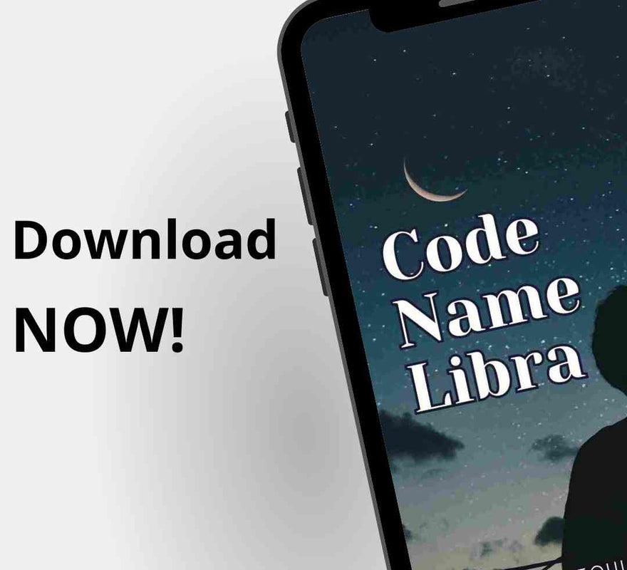 An image of a smartphone displaying the cover of an Libra ebook. The cover is vibrant and detailed, and the caption below indicates the book is available for immediate download.