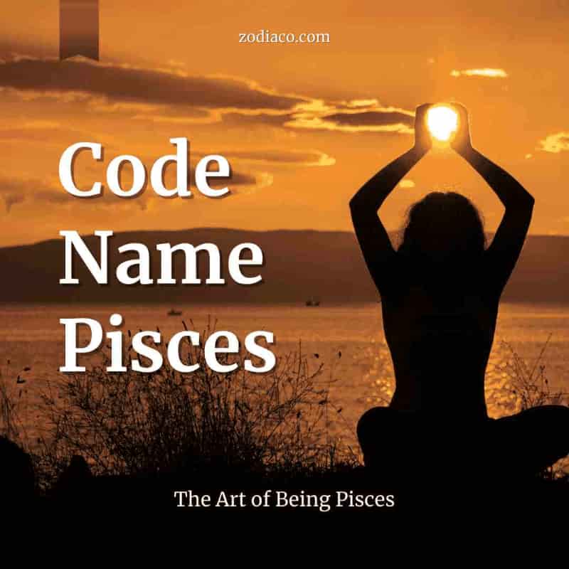 An eBook cover titled "Code Name: Pisces" features a serene image of a woman gazing at the sea. The cover exudes a tranquil atmosphere, reflecting the sensitive and introspective nature of Pisces. This eBook promises to delve into the depths of Piscean traits, exploring topics such as intuition, creativity, compassion, and spiritual growth, offering insights into how to embrace and harness the unique qualities of this water sign.