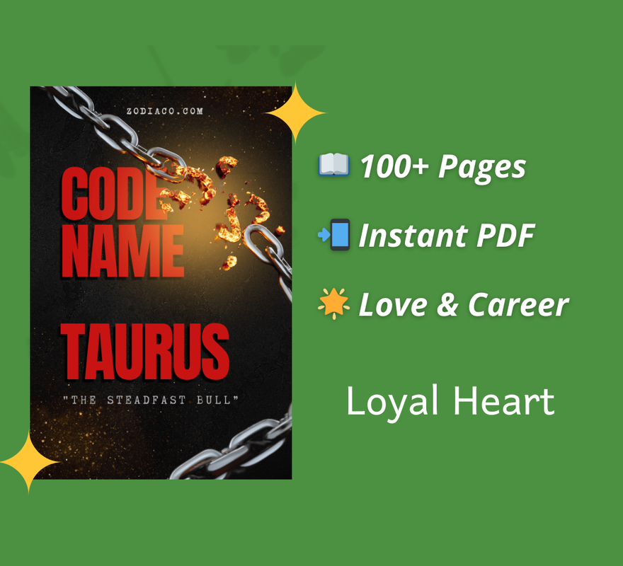 "Infographic showing key features of the Taurus Zodiac eBook: 100+ pages, instant PDF download, and astrology guidance. Digital astrology eBook for Taurus."