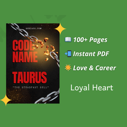 "Infographic showing key features of the Taurus Zodiac eBook: 100+ pages, instant PDF download, and astrology guidance. Digital astrology eBook for Taurus."